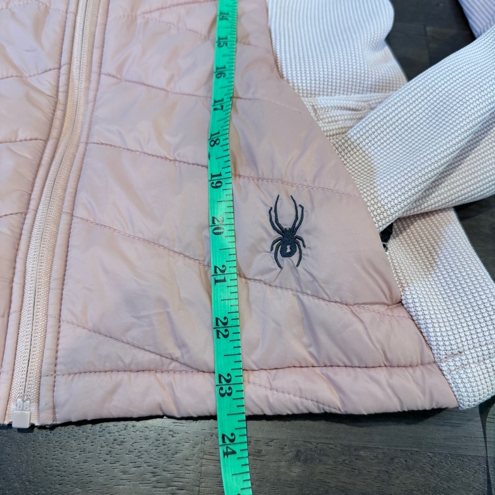 Spyder Nova Full Zip Hybrid Light Pink Quilted Jacket, Size S/P/P - Picture 5 of 13